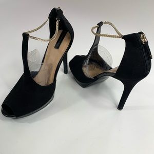 Stradivarius pep toe, platform heeled shoes 10